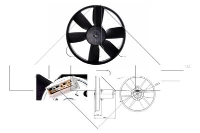 Fan, engine cooling NRF 47401
