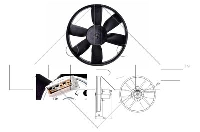 Fan, engine cooling NRF 47402