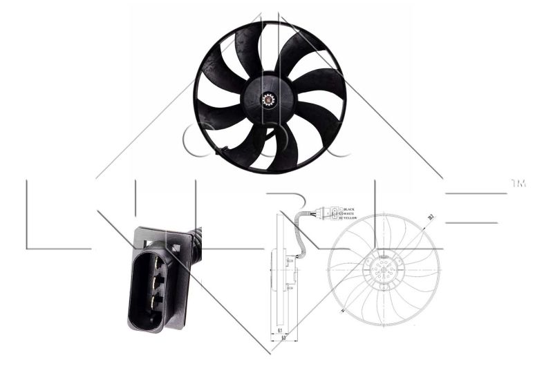 NRF 47410 Fan, engine cooling