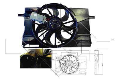 Fan, engine cooling NRF 47412
