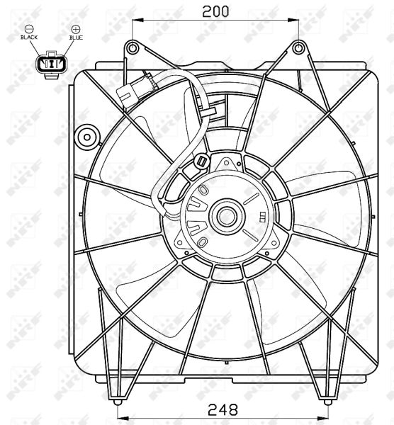 NRF 47562 Fan, engine cooling