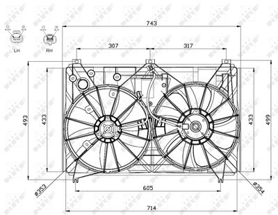 Fan, engine cooling NRF 47569