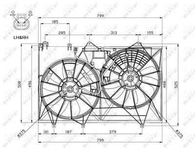 Fan, engine cooling NRF 47579