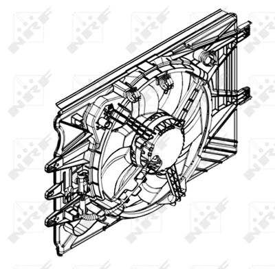 Fan, engine cooling NRF 47594