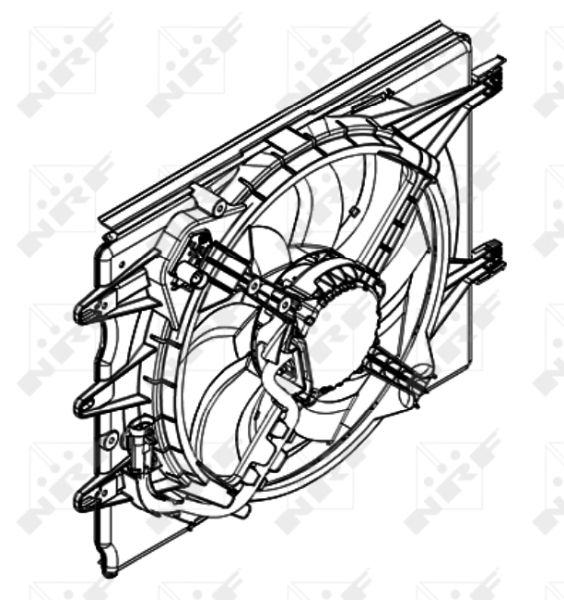 NRF 47595 Fan, engine cooling