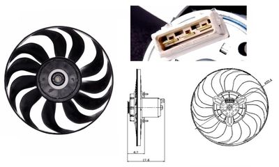 Fan, engine cooling NRF 47641