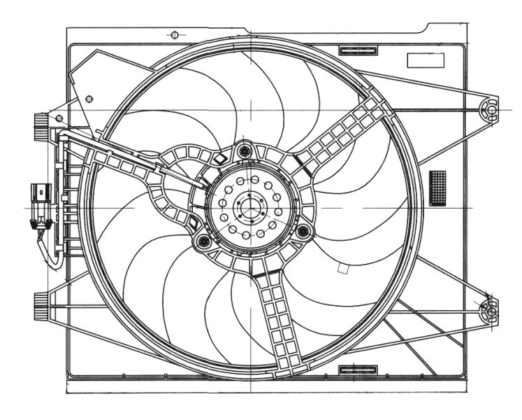 NRF 47655 Fan, engine cooling