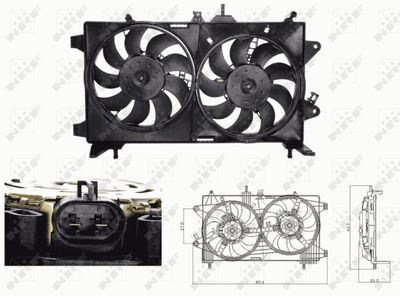 Fan, engine cooling NRF 47676
