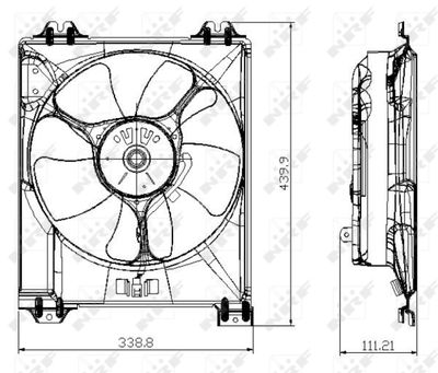 Fan, engine cooling NRF 47677