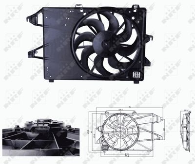 Fan, engine cooling NRF 47679