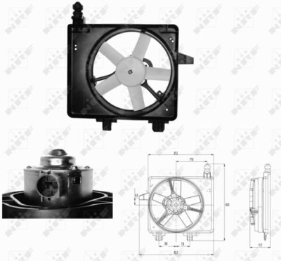 Fan, engine cooling NRF 47680