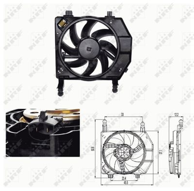 Fan, engine cooling NRF 47681