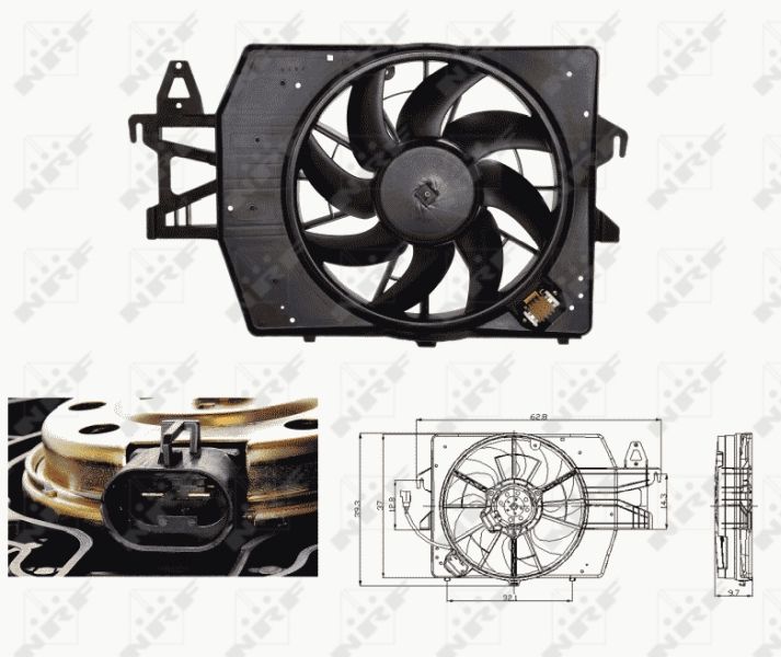 NRF 47682 Fan, engine cooling