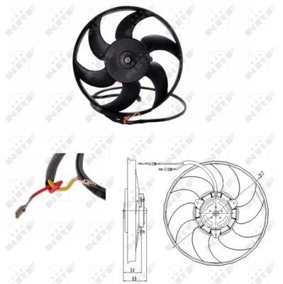 Fan, engine cooling NRF 47691