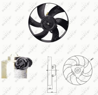 Fan, engine cooling NRF 47692