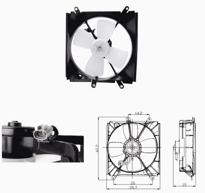 Fan, engine cooling NRF 47693