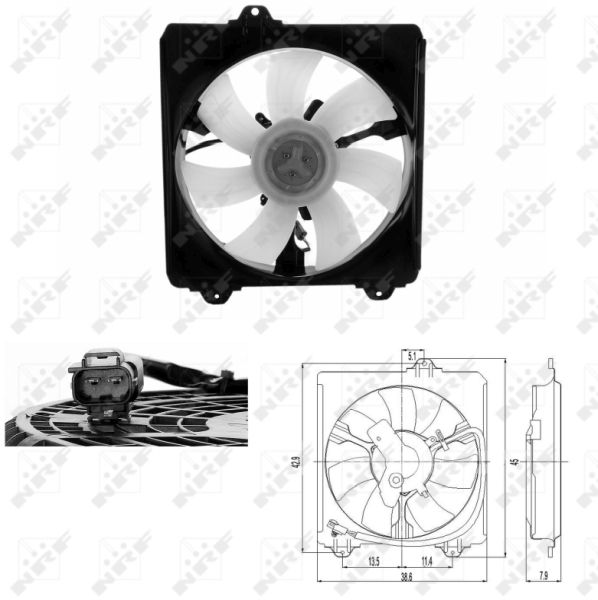 NRF 47695 Fan, engine cooling