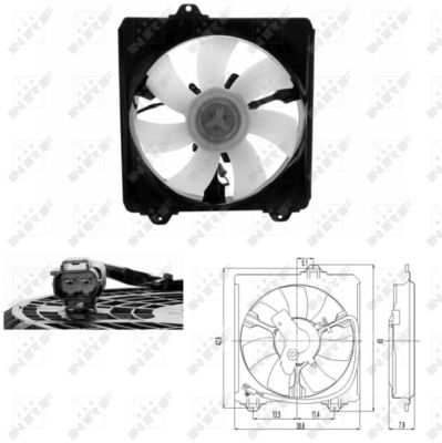 Fan, engine cooling NRF 47695