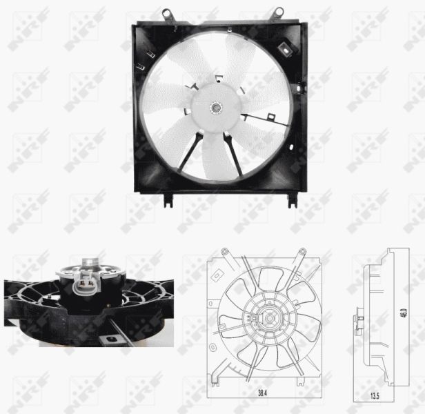 NRF 47696 Fan, engine cooling