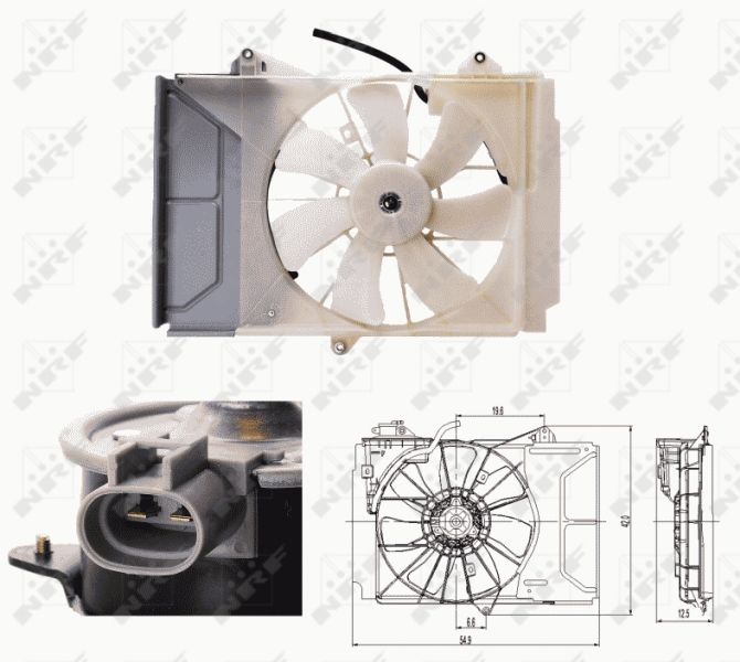 NRF 47697 Fan, engine cooling