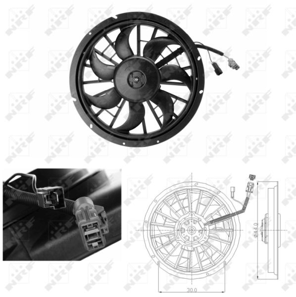 NRF 47702 Fan, engine cooling