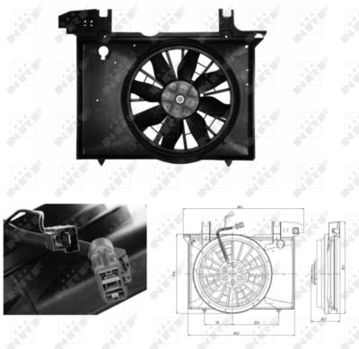 Fan, engine cooling NRF 47703
