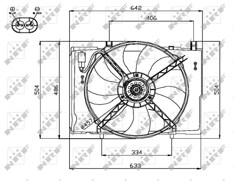 NRF 47741 Fan, engine cooling