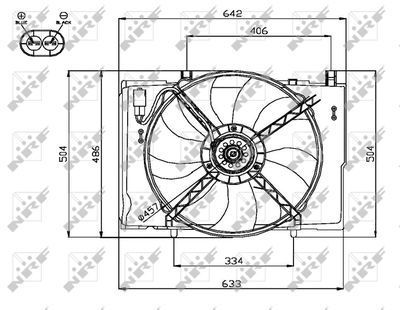 Fan, engine cooling NRF 47741