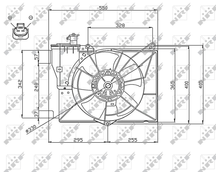 NRF 47746 Fan, engine cooling