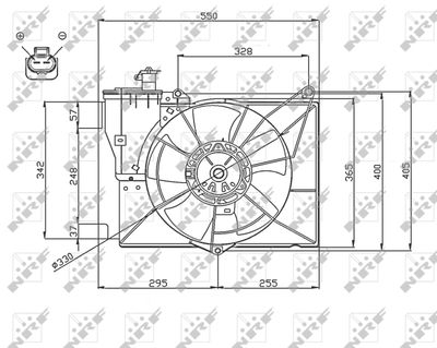 Fan, engine cooling NRF 47746
