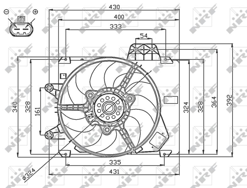 NRF 47750 Fan, engine cooling
