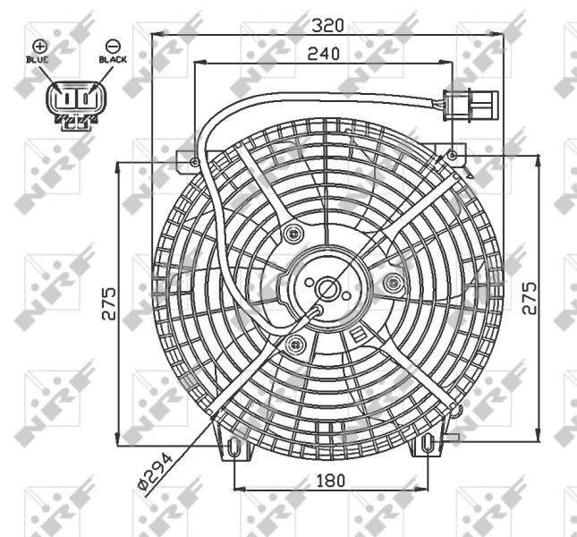 NRF 47752 Fan, engine cooling