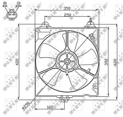 Fan, engine cooling NRF 47753
