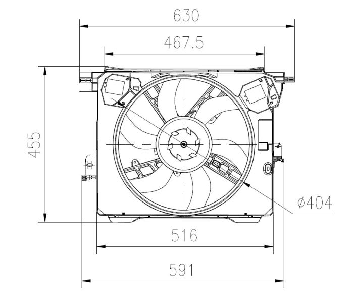NRF 47899 Fan, engine cooling