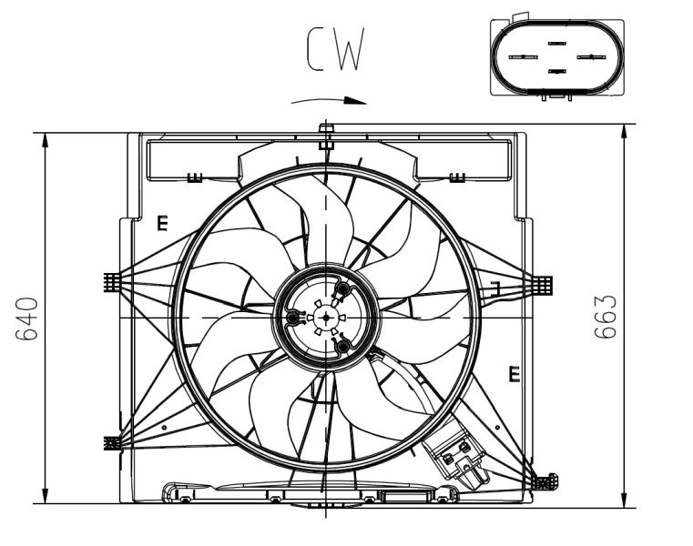 NRF 47920 Fan, engine cooling