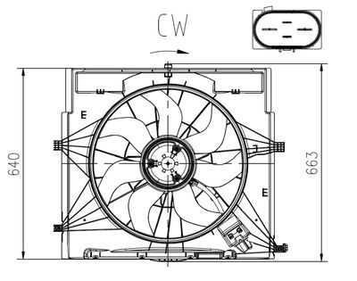 Fan, engine cooling NRF 47920