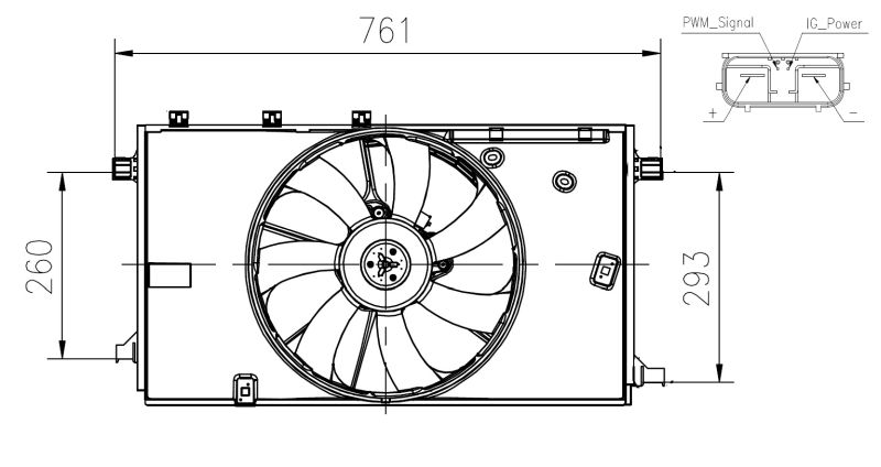 NRF 47933 Fan, engine cooling