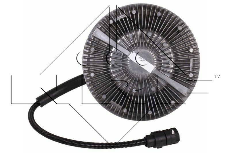 NRF 49023 Clutch, radiator fan