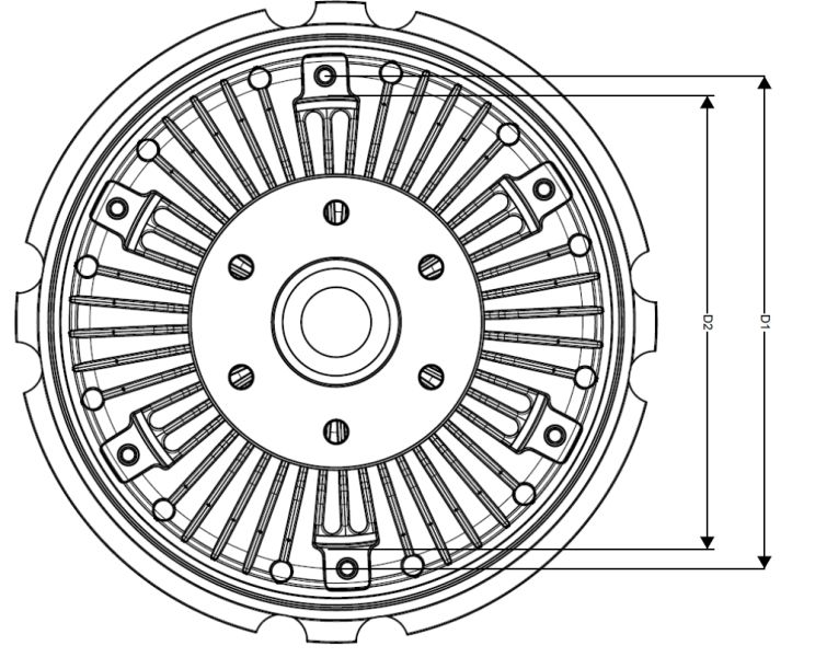 NRF 49722 Clutch, radiator fan