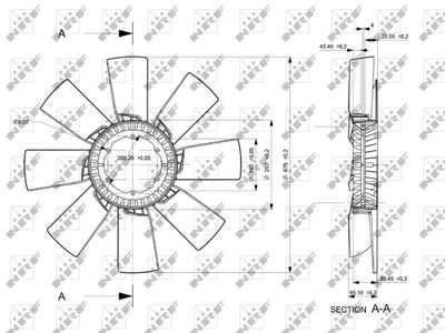 Fan Wheel, engine cooling NRF 49856