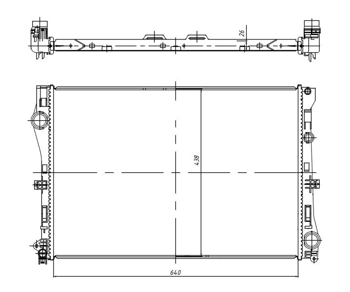 NRF 50040 Radiator, engine cooling