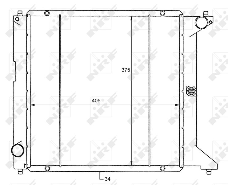NRF 50127 Radiator, engine cooling