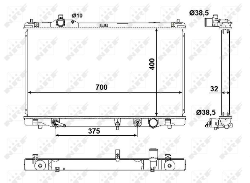 NRF 50137 Radiator, engine cooling