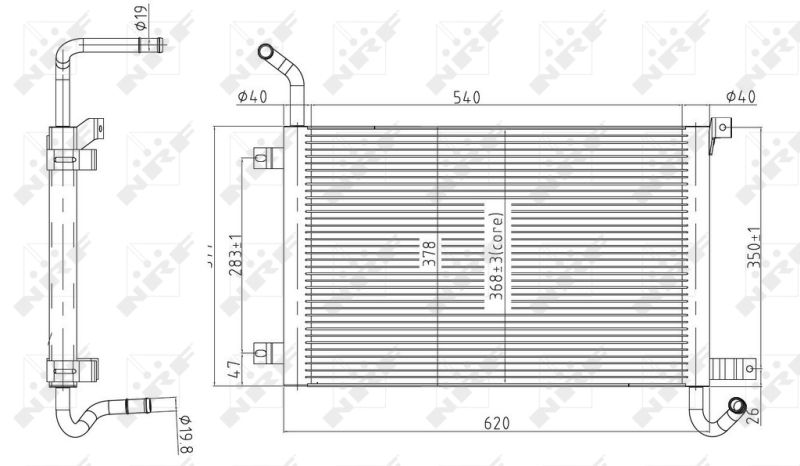 NRF 50145 Radiator, engine cooling