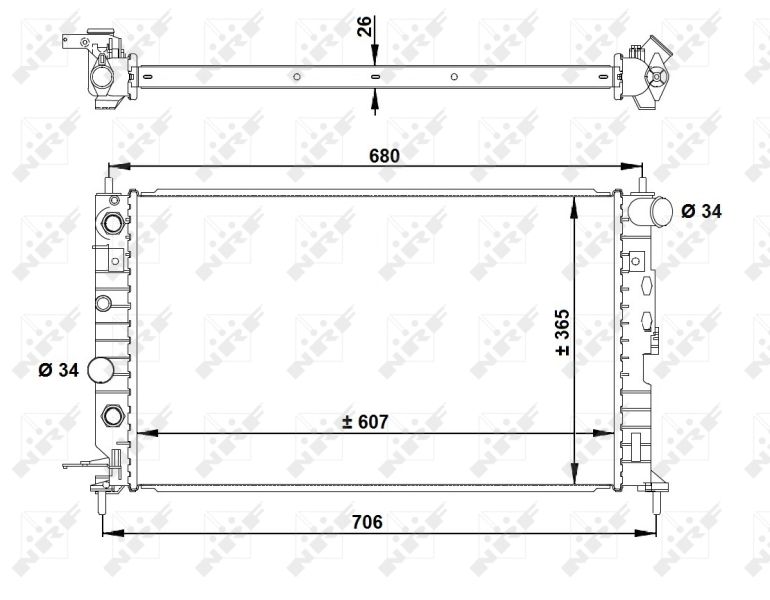 NRF 50219A Radiator, engine cooling