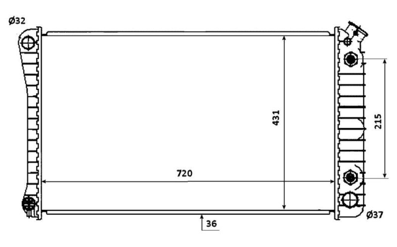 NRF 50247 Radiator, engine cooling