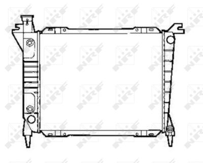 Radiator, engine cooling NRF 50250