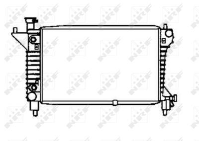 Radiator, engine cooling NRF 50254