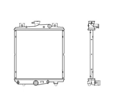 Radiator, engine cooling NRF 50302