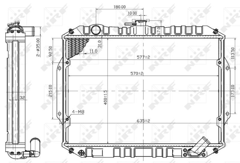 NRF 503486 Radiator, engine cooling